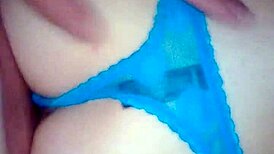 What happens when a slut gets pounded doggystyle, panties still on?