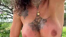 Sabrina prezotte the brazilian transsexual struts farm in lingerie and explodes watching peons