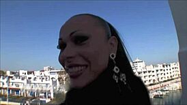 Watch this transsexual tgirl get prepped with crossdressing before her intense fucking scene unfolds step by step.