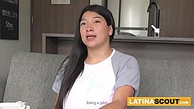 Massive Tits Latina BBW Chokes on Rough Deepthroat!