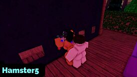 Roblox Futanari Gloryhole Anal Assfucking with Monster Big Cock Cumshot Blowjob