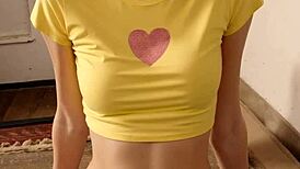 blindfolded me in lingerie... eastern euro model's panties tease got me so hot umm