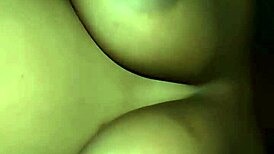 Muscular ebony milf with big pussy lips rides huge cock cowgirl close-up part 2