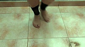 these sexy feet dance so hot babe