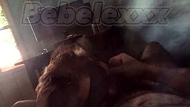 lovely blindfolded blowjob with deepthroat and sloppy cock sucking