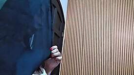 madrasta sneaks peek at horny brazilian stepson big cock till she rides