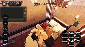 Massive BBC Pounds Horny White Roblox Bitch to Blackout