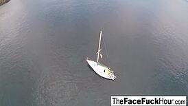 i'm fuckin marsha may's face so hard she gags