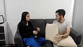 Young Colombian Prostitute Gets Wild—Sucks Cock, Offers Pussy for Licking and Hard Riding Massage!
