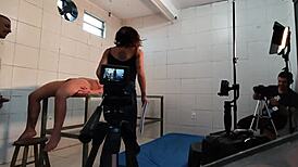 Hey nurse films her big tits in abandoned hospital ward