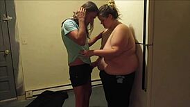 Young Babe Mouth Fucked on Kitchen Floor, Swallows Massive Facial Cumshot