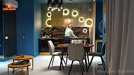 Sexy Housekeeper's Tight Anal Tempts Boss For Deep Pounding