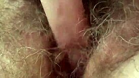 mommy masturbates her hairy beaver pussy closeup