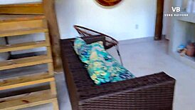 Friend Cums Milk on My Big Ass Tits Behind Husband's Back