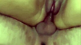 hot amateur girl lets guy cum all over her tight ass after anal