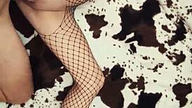 fishnets hug her milf ass begging for raw anal pounding!