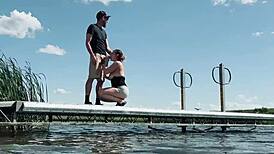 we almost got caught fucking wildly at the lake for public eyes