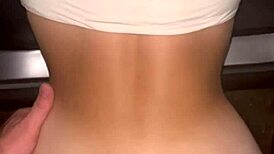 Street hooker deepthroats pov then bends for bareback ass cum in public