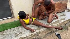 Black Pussy Squirts Multiple Times Riding Harveyxbush's Monster Cock