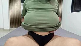 Busty Cutie Plunges Toy Deep Into Her Dripping Wet Pussy On Bed