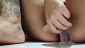 Curvy Latina slut devours boss closet in wild frenzy