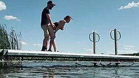 we almost got caught fucking wildly at the lake for public eyes
