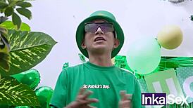 morena ebony big tits latina fucked hard by virgin dwarf elf at saint patrick's party