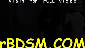 pretty bound playgirl teases with lusty body whipping