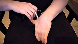 wanna catch this chubby babe rubbing her pussy at work?