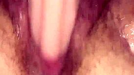 hairy bbw milf's soaked pussy gets fisted until she squirts wildly