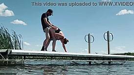 we almost got caught fucking wildly at the lake for public eyes