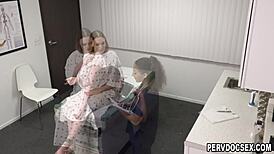 Doctor jay crew fucks horny ebony patient samantha reigns with liv revamped's help.