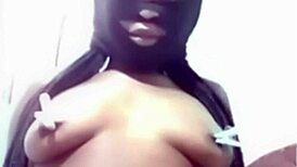 i love spanking my fat ass and big tits as black bdsm slave cyndy endures pussy punishment