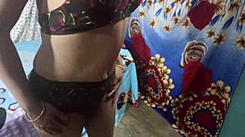 Desi GF Bent Over for BF's Rough Doggystyle Pounding