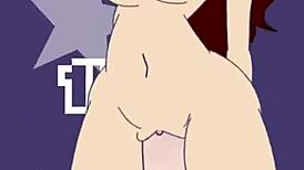 Pauline rides monster cock hard with her sexy tits bouncing 😈💦