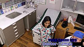 Misty Addams Endures Dr Tampa University Entrance Physical in Florida