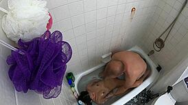 so this skinny asian slut chokes on cock in the pool then bathtub deepthroat fest