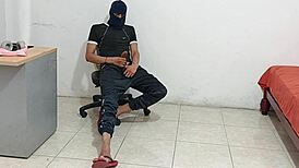 Stepsister Eyes My Pulsing Big Hard Cock Ready to Stretch Her Tight Hole