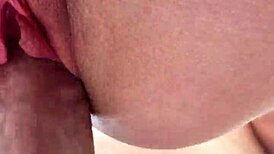 blonde with pink pussy rides cock passionately in hotel