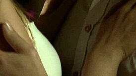 close-up babe teases huge cock with handjob blowjob leading to facial cumshot intimate fuck