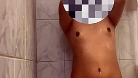 Sexy Latina Wife Caught Bathing Hidden Cam Records Ass