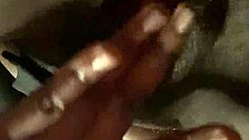 Wanna watch this ebony street walker play her wet hairy pussy?