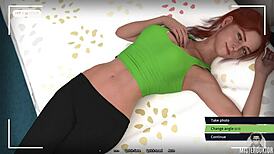 Horny Brunette Teen Milf Bares Big Tits And Shaved Pussy Close-Up