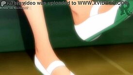 hey class, watch this teen footjob trick in the classroom fetish game