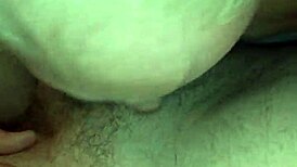 Big ass milf stepmom slurps cock licks balls flaunts huge tits then resumes deep sucking