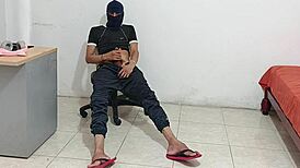 Stepsister Eyes My Pulsing Big Hard Cock Ready to Stretch Her Tight Hole