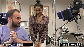 Nurse Miss Mars Forces Hitachi Orgasms on Human Guinea Pig Patient