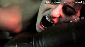 Glamorous european milf teases with wet sluts fucking quickie cum facials