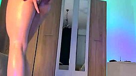 cute oiled amateur teen bends over for webcam doggystyle assfucking