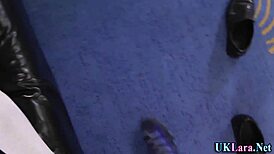 Classy British Milf in Stockings and Heels Swallows Jizz from Old Cock